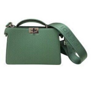 Fendi Peekaboo ISeeU Crossbody Green Grain Shoulder Bag